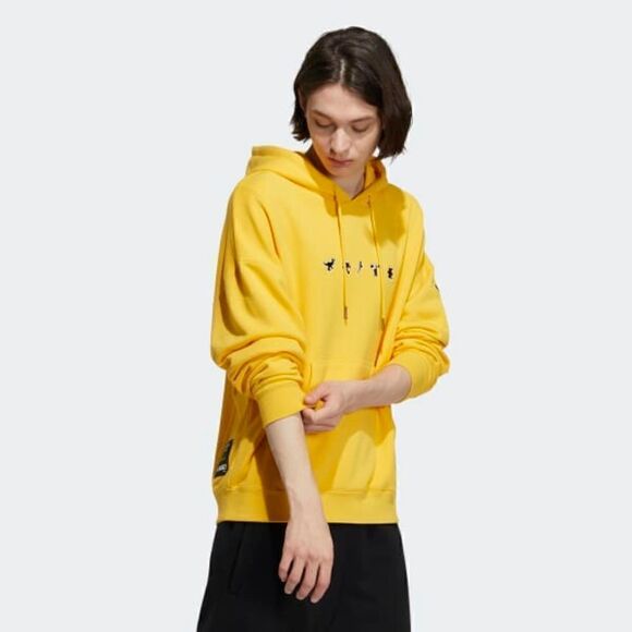 Adidas Originals X Disney Pixar Manga Hoodie Toy Story Monsters Inc Yellow Black - Picture 8 of 13